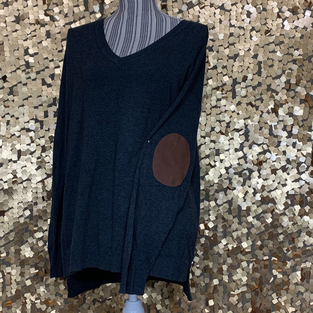 Limited v neck with elbow patches